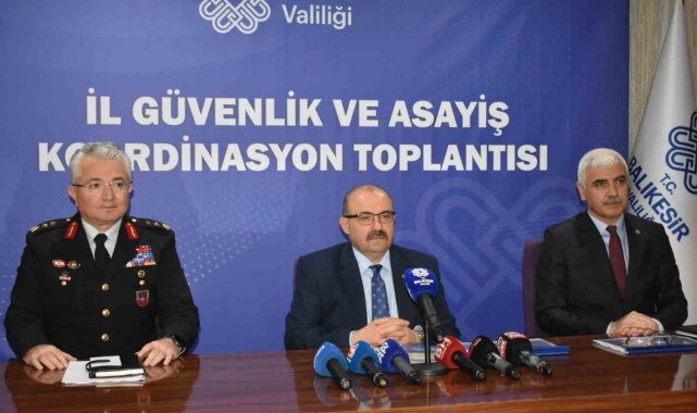 Vali Ustaoğlu Balıkesir'in suç dosyasını açıkladı