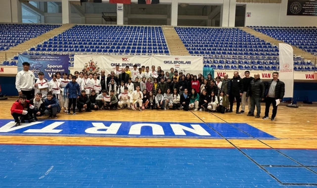 Van'da judo grup müsabakaları sona erdi