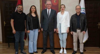 1 Mayıs Tertip Komitesi Başkan Kurt'u ziyaret etti