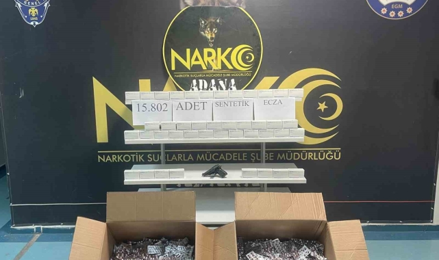 15 bin 802 uyuşturucu hap ele geçirildi: 3 kişi tutuklandı