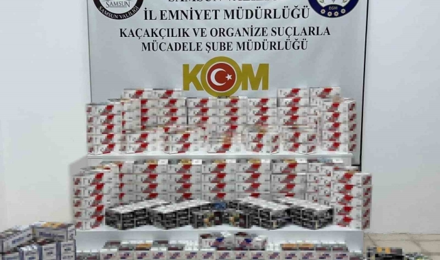 77 bin 600 adet sahte bandrollü boş makaron ele geçirildi