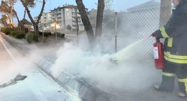 Alev alan aydınlatma lambası böyle yandı