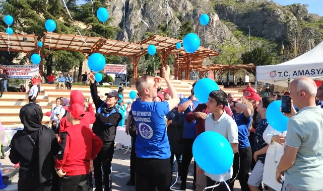Amasya'da Dünya Otizm Farkındalık Günü sportif etkinliklerle kutlandı