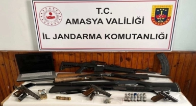 Amasya'da silah kaçakçılığı operasyonunda 6 kişi yakalandı