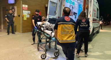 Annesine bağıran babasını bıçakladı