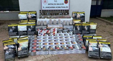 Antalya'da jandarmadan kaçak sigara operasyonu