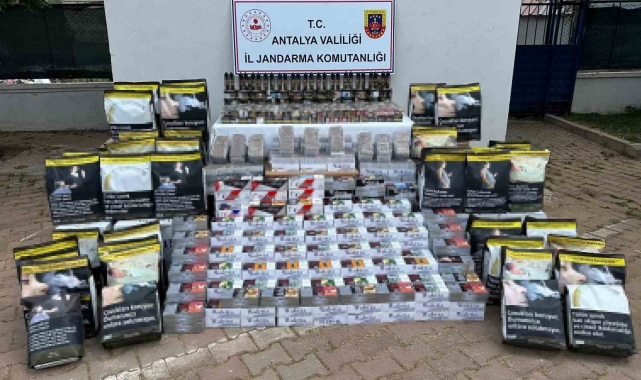 Antalya'da jandarmadan kaçak sigara operasyonu