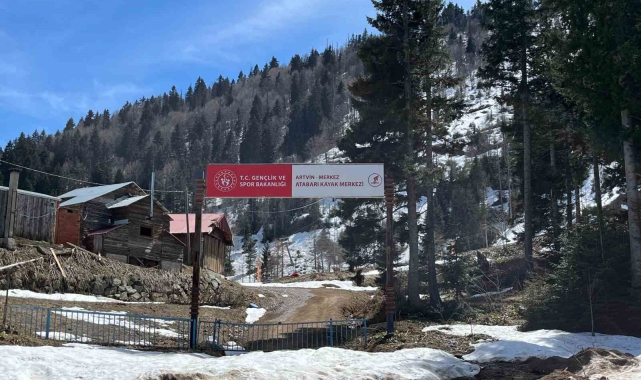 Artvin'de aç kalan ayılar kayak tesisine dadandı