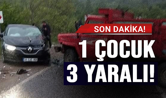 AYANCIK YOLUNDA TRAFİK KAZASI!