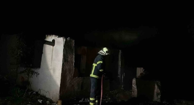 Bağ evinde yangın çıktı