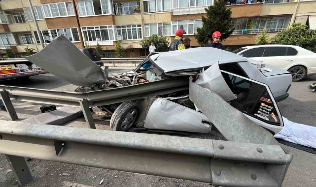Bariyer otomobilin önünden girip arka koltuğuna kadar ilerledi: 1 ölü