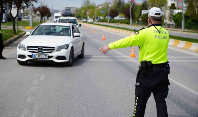 Bayram öncesi dron destekli trafik denetimi