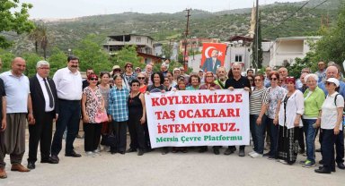 Belediye Başkanı taş ocağı eylemine katıldı