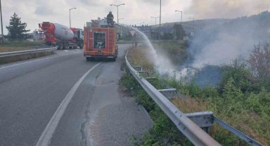 Belen'de otluk yangını