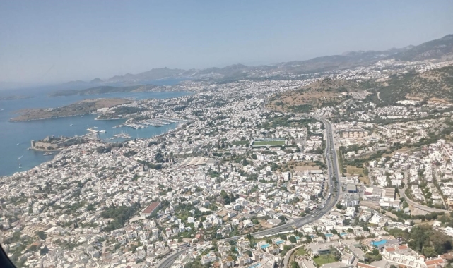 Bodrum'da havadan ceza yağdı