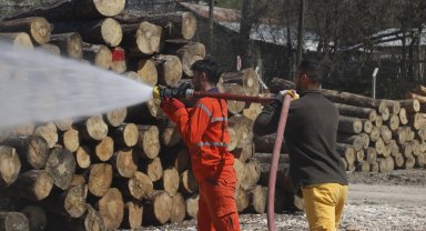 Bolu'da muhtemel orman yangınlarına yönelik eğitim tatbikatı yapıldı