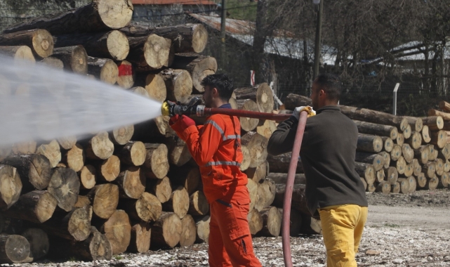 Bolu'da muhtemel orman yangınlarına yönelik eğitim tatbikatı yapıldı