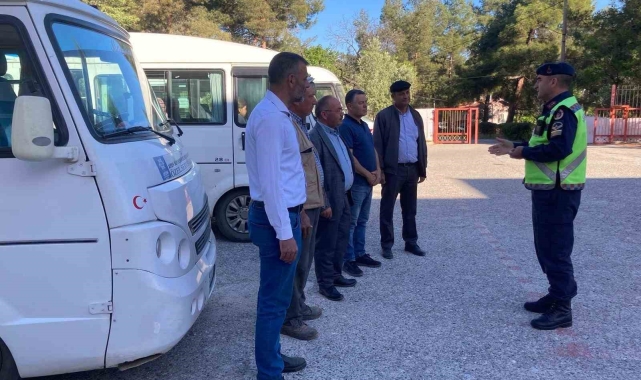 Bozdoğan'da okul servisleri denetlendi