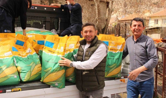Büyükşehir Belediyesi'nden silajlık mısır tohumu desteği