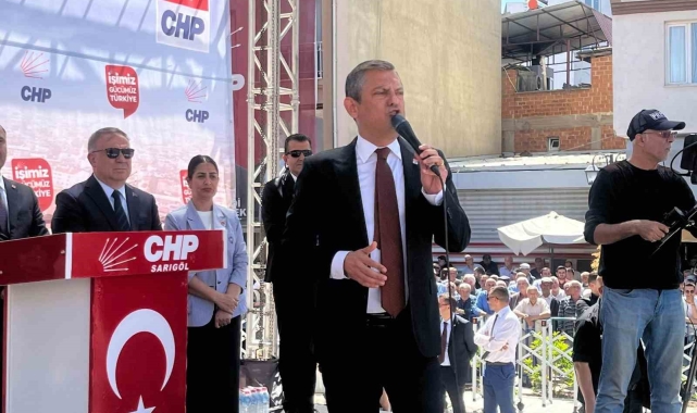 CHP Genel Başkanı Özel memleketi Manisa'nın Sarıgöl ilçesinde halka seslendi: "Kimse istiyor diye kimseyle kavga etmem"