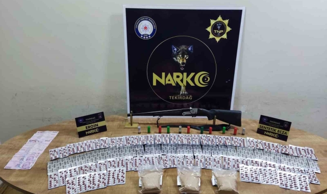 Çorlu'da 1 kilo eroin ele geçirildi