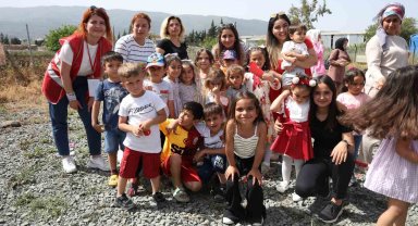 Depremzede çocuklara özel 23 Nisan şenliği