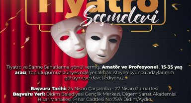 Didim'de tiyatro topluluğu için başvurular başladı