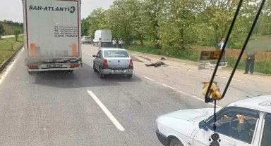 Duble yolda motosiklet ile tır çarpıştı: 1 ölü