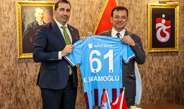 Ekrem İmamoğlu, Trabzonspor'u ziyaret etti