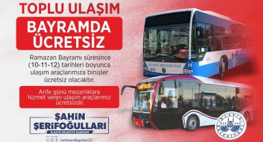 Elazığ Belediyesi'nden ücretsiz ulaşım hizmeti