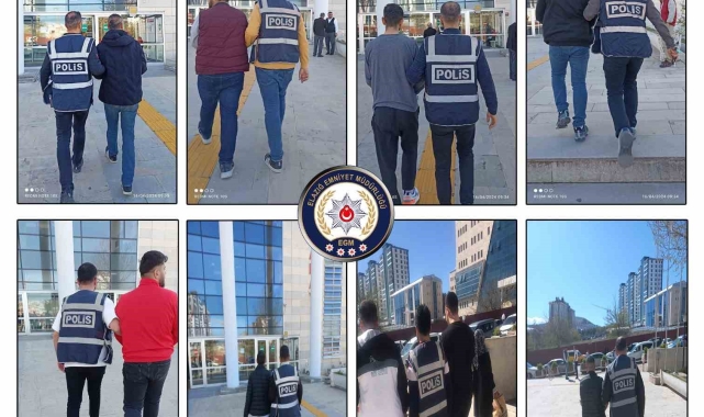 Elazığ'da haklarında kesinleşmiş hapis cezası bulunan 35 kişi yakalandı