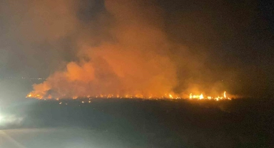 Erzincan'da örtü yangını itfaiyenin müdahalesiyle söndürüldü
