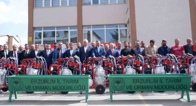 Erzurum'da çiftçiye makine desteği