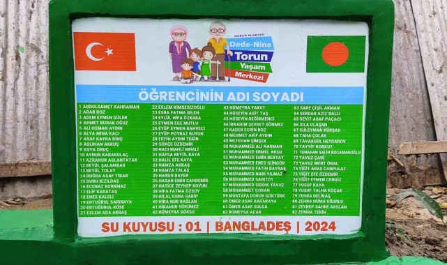 Esenlerli minikler harçlıklarıyla su kuyusu açtırdı