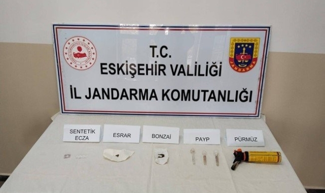 Eskişehir jandarmasının uyuşturucu ile mücadele çalışmaları