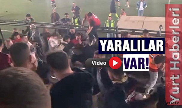 FUTBOL TURNUVASINDAKİ BIÇAKLI KAVGA KAMERADA!