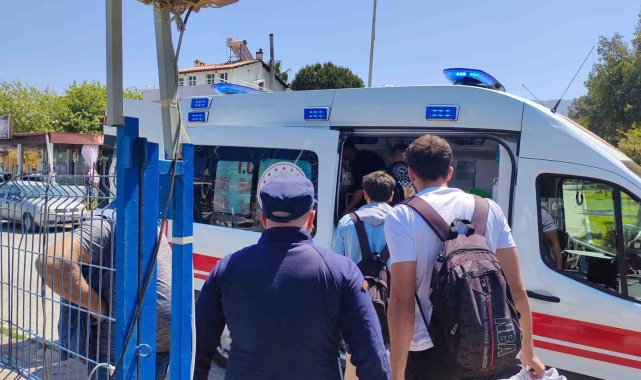 Gezi teknesinde yaralanınca tahliyesi yapıldı