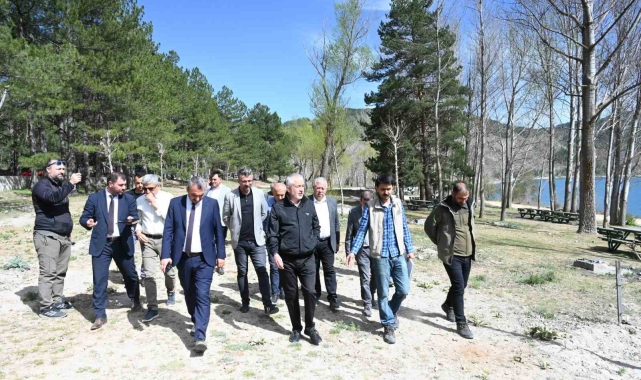 Gölcük Tabiat Parkı'nda düzenleme çalışması