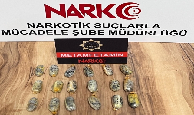 Gümüşhane'de midesinde uyuşturucuyla yakalanan şüpheli tutuklandı