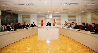 İl Emniyet Müdürlüğü ekipleri Asayiş Değerlendirme Toplantısı düzenledi
