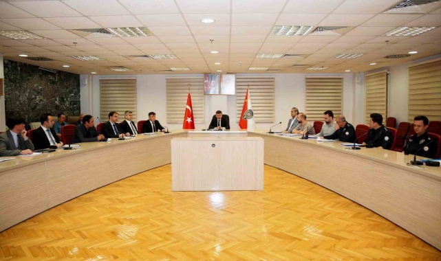 İl Emniyet Müdürlüğü ekipleri Asayiş Değerlendirme Toplantısı düzenledi