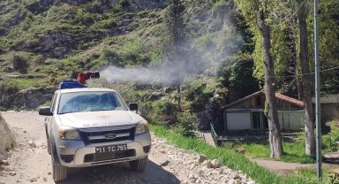 İlaçlama çalışmaları devam ediyor