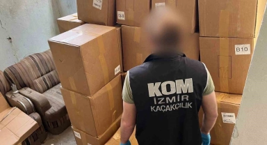 İzmir'de 15 milyon TL'lik tütün kaçakçılığı operasyonu: 19 gözaltı