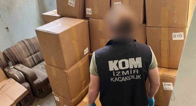 İzmir'de 15 milyon TL'lik tütün kaçakçılığı operasyonu: 19 gözaltı