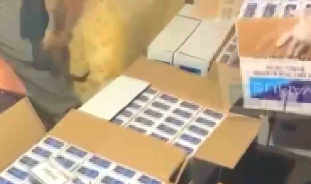 Jandarmadan sigara kaçakçılarına suçüstü operasyon
