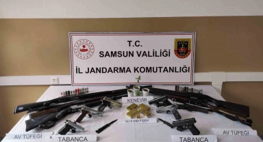 Jandarmadan silah ve mühimmat operasyonu