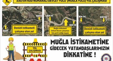 Kale - Muğla karayolunda yol yapım çalışmalarına başlandı