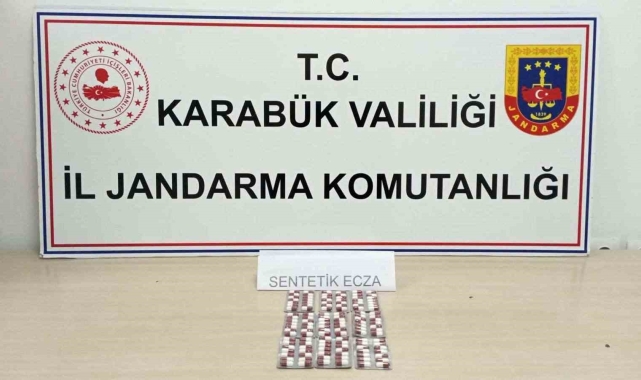 Karabük&#039;te 126 adet sentetik hap ele geçirildi