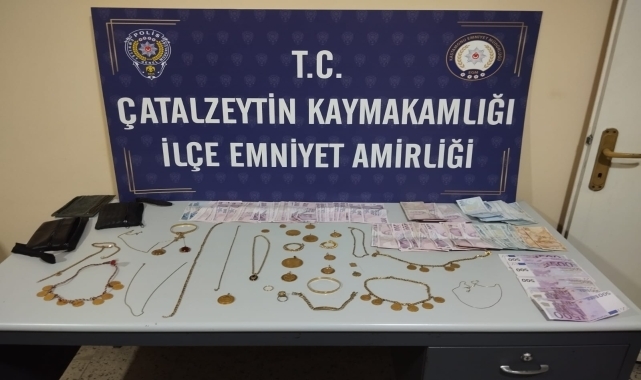 Kastamonu'da 2 milyon lira değerinde altın çalan şüpheli tutuklandı