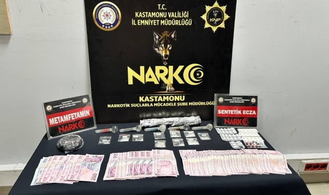Kastamonu'da uyuşturucu operasyonunda 3 şüpheli gözaltına alındı